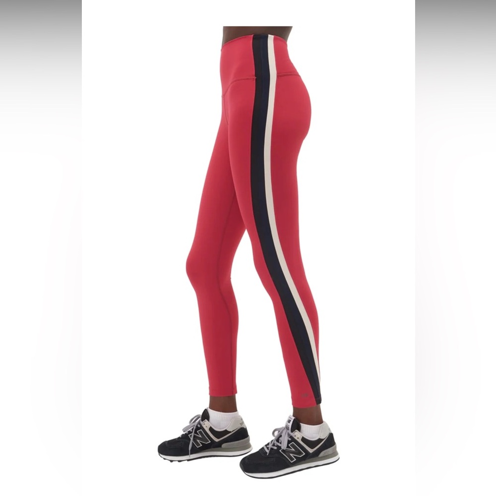 Splits59 Red Striped Bianca High Waist Recycled Techflex 7/8 Legging